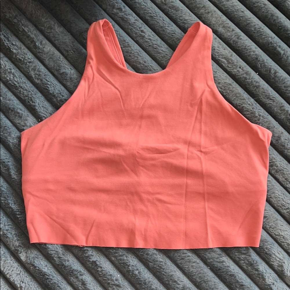 Nike Pink Fitted Crop Tank Top